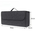 Car Trunk Soft Felt Storage Box - Large Anti-Slip Compartment Organizer, Auto Boot Storage Accessories
