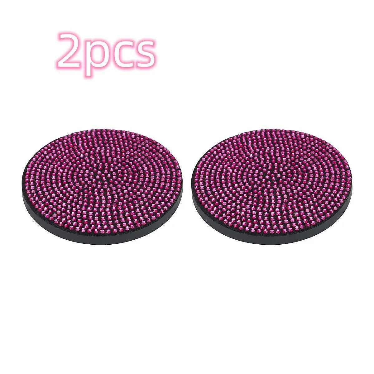 2pcs Imitation Diamond Fashion Car Cup Cushion Bling Car Cup Holder Coaster Anti-slip Popular and fashionable coasters
