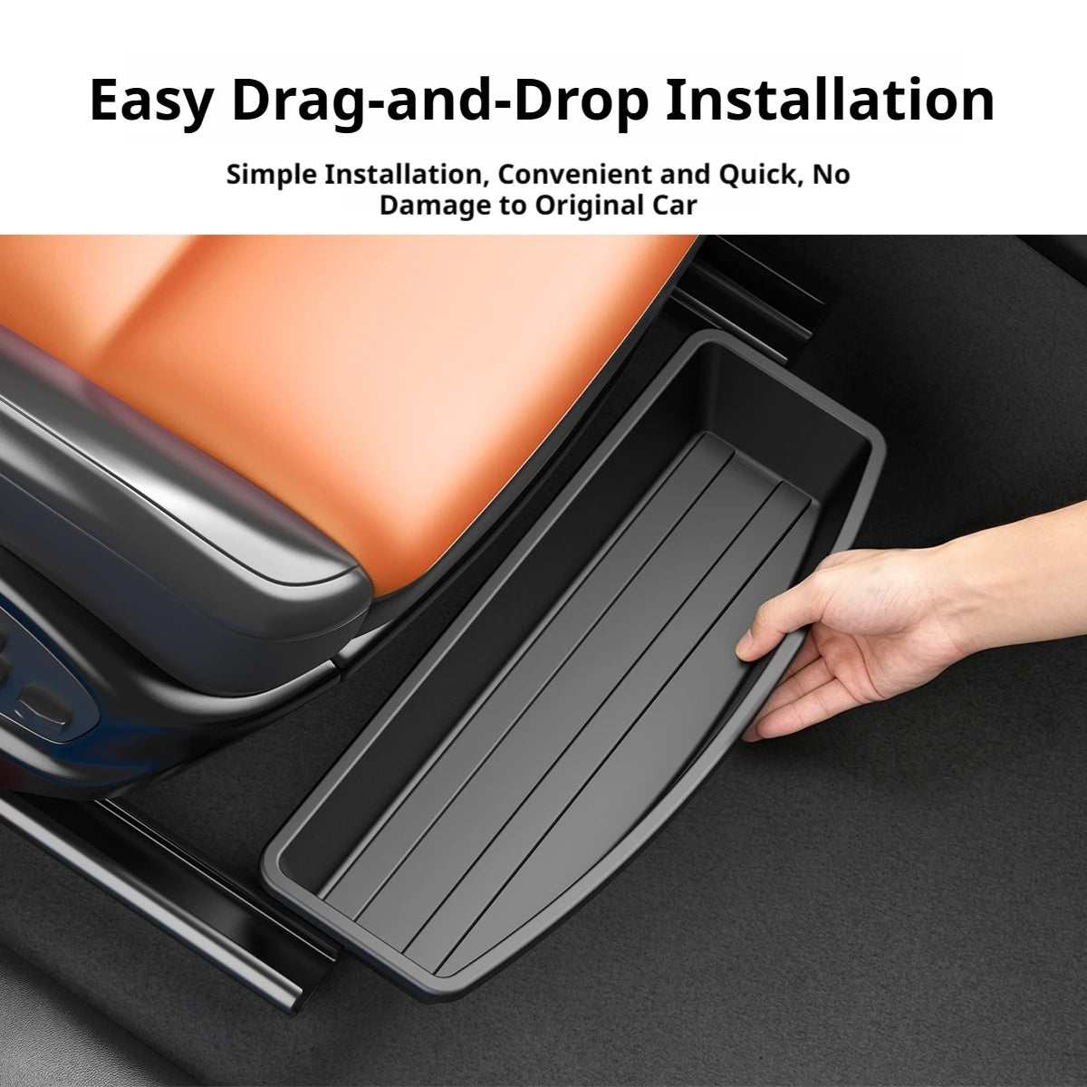 Under Seat Storage Box Universal Car Seat Bottom Organizer Box Removable Storage Box Gadget Case Universal Accessories