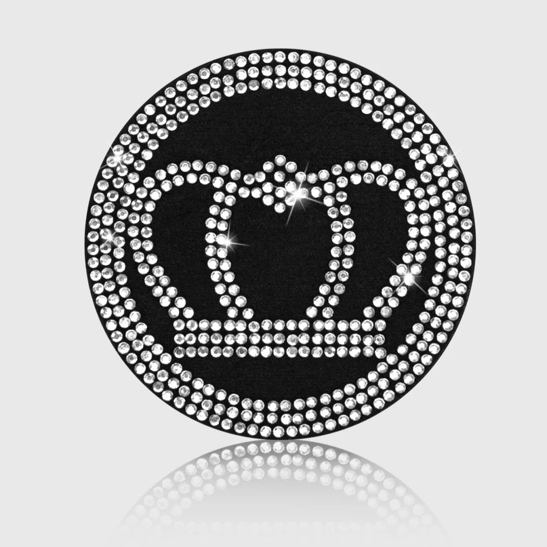 2pcs Imitation Diamond Fashion Car Cup Cushion Bling Car Cup Holder Coaster Anti-slip Popular and fashionable coasters